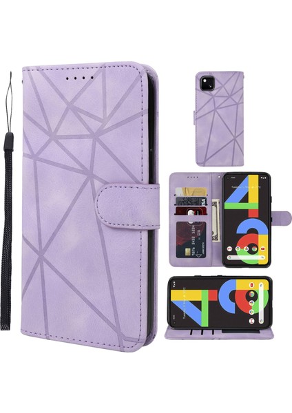 Zsunskyshop-Google Pixel 4A 4g Için Skin Feel Deri Telefon Kılıfı (Yurt Dışından)