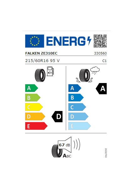 215/60 R16 95V Zıex Ze310 Ecorun Oto Yaz Lastiği ( Üretim Yılı: 2024 )