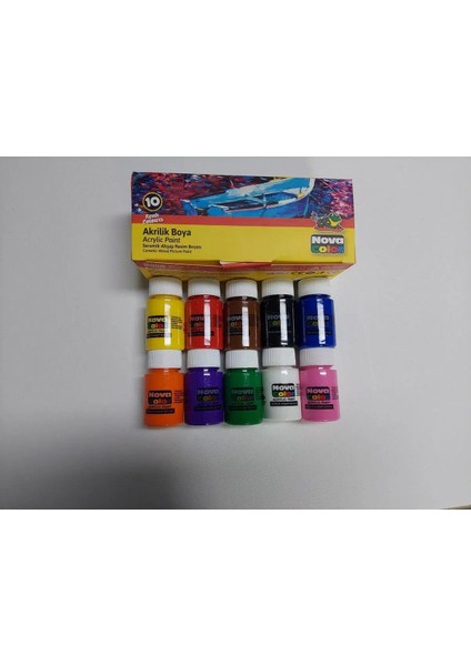 Nova Color Akrilik Boya 10 Renk 30 Ml Nc-2002