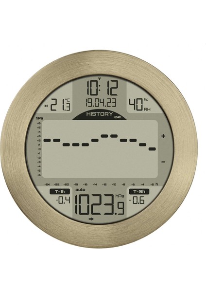 Meteomar Maritime Yeni Nesil Dijital Hava Istasyonu Barometreli 35.1124.53 Sarı Prinç fiyatları