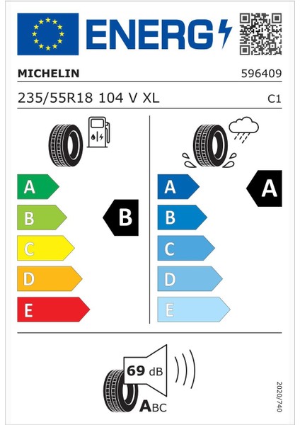 235/55 R18 104V Xl Primacy 3 Grnx Oto Yaz Lastiği ( Üretim Yılı: 2024 ) fiyatları