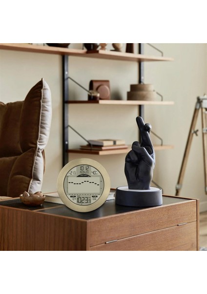 Meteomar Maritime Yeni Nesil Dijital Hava Istasyonu Barometreli 35.1124.53 Sarı Prinç indirimleri