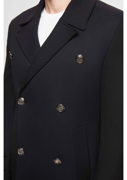 Slim Fit Siyah Palto modelleri