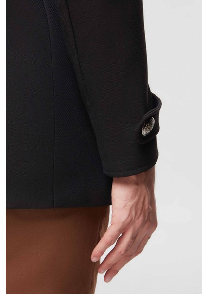 Slim Fit Siyah Palto indirimleri
