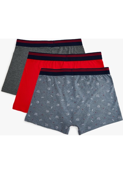 3'lü Boxer Seti Baskılı Pamuklu fiyatları