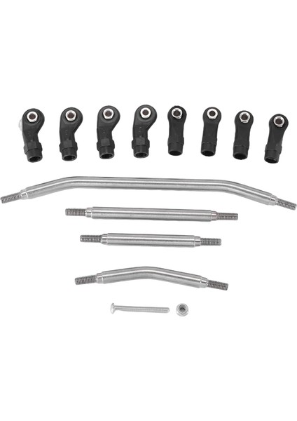 6mm Paslanmaz Çelik Metal M4 Direksiyon Bağlantı Çubuğu Bağlantı Kiti Redcat Gen8 1/10 Rc Paletli Araba Yükseltme Parçaları (Yurt Dışından)