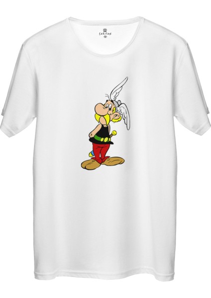 Çakılap Astrix Obelix Baskılı Tişört Unisex, Premium Kalite (Rgl-Çf)