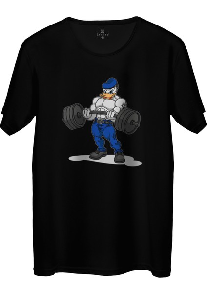Çakılap Donald Duck Baskılı Tişört Unisex, Premium Kalite (Rgl-Çf)