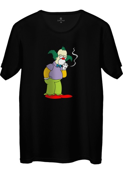Çakılap Simpsons Baskılı Tişört Unisex, Premium Kalite (Rgl-Çf)