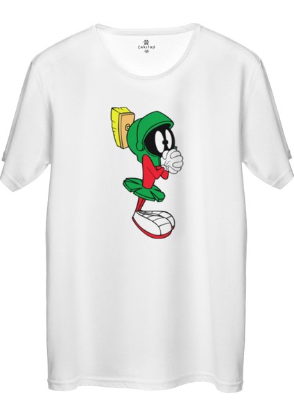 Çakılap Marvin Baskılı Tişört Unisex, Premium Kalite (Rgl-Çf)