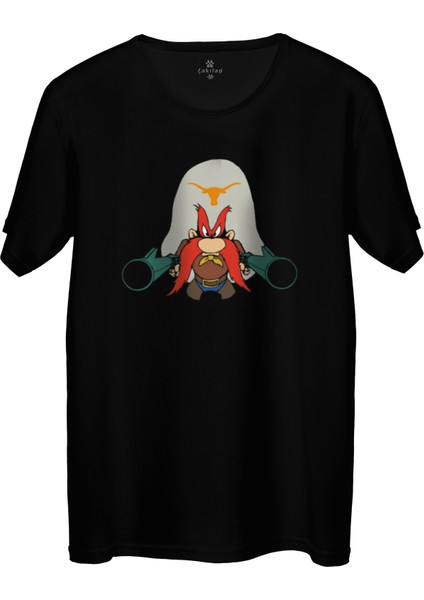 Çakılap Yosemite Sam Baskılı Tişört Unisex, Premium Kalite (Rgl-Çf)