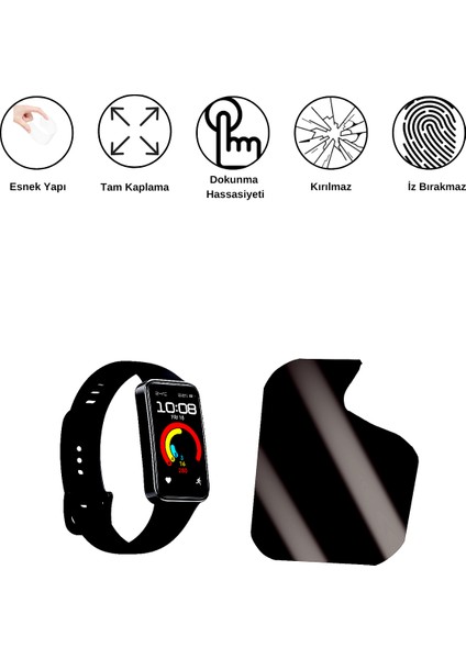 Huawei Band 9 Saat Matte Esnek Ekran Kırılmaz Cam Ekran Koruyucu film 8684609347791