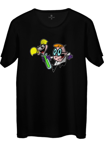 Çakılap Dexter Baskılı Tişört Unisex, Premium Kalite (Rgl-Çf)
