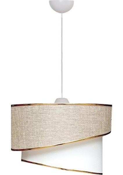 Barok Stil Pasta Avize Gold Şeritli Gri fiyatları