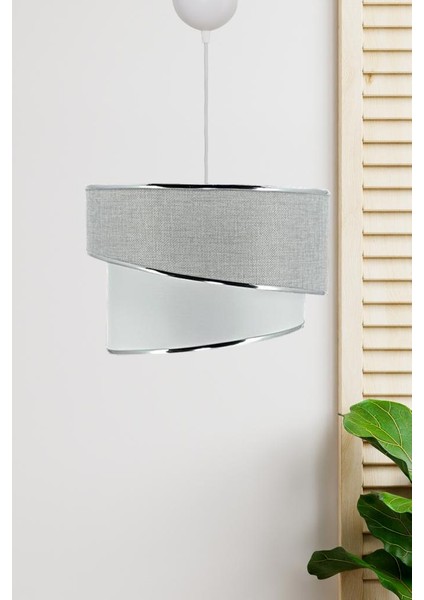 Barok Stil Pasta Avize Gold Şeritli Gri modelleri