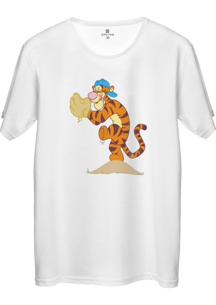 Çakılap Tigger Baskılı Tişört Unisex, Premium Kalite (Rgl-Çf)