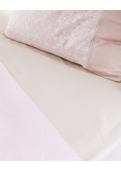 Astrid %100 Pamuk King Size Madame Coco Crep Baskılı Nevresim Takımı - Pudra fırsatları