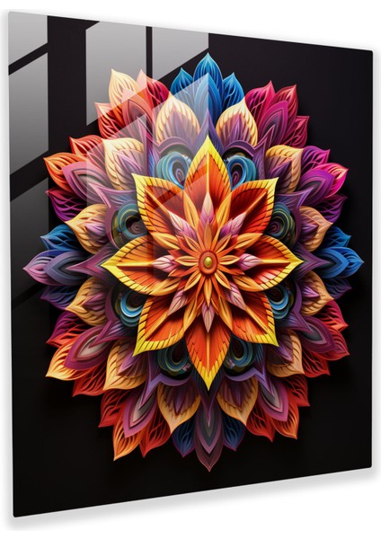 Kutsal Uyum - Cam Duvar Sanatı - Manevi, Duvar Dekorasyonu, Ev Dekorasyonu, Manevi, 30X30