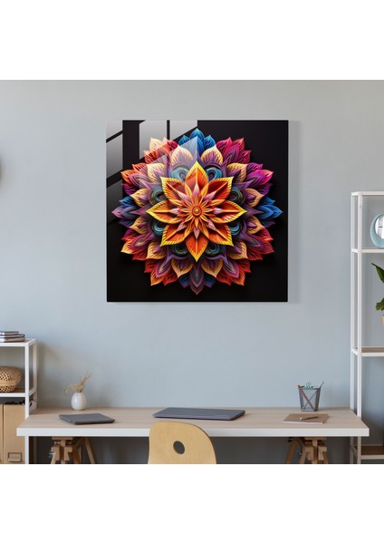 Kutsal Uyum - Cam Duvar Sanatı - Manevi, Duvar Dekorasyonu, Ev Dekorasyonu, Manevi, 30X30 modelleri