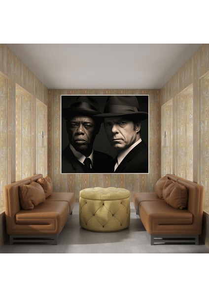Pulp Fiction Duvar Dekorasyonu - Pulp Fiction, Kara Film Fotoğrafçılığı, Kanvas, Ucuz Roman, 30X30 modelleri