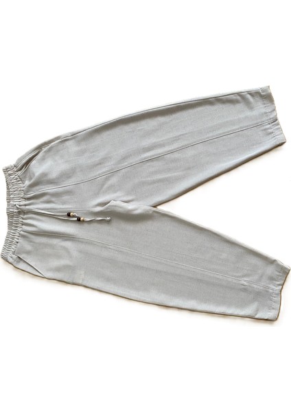 Kadın Beli Lastikli Biyeli Ince Yazlık Keten Pantolon fırsatları