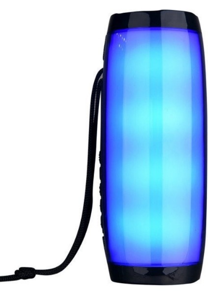 Bluetooth Hoparlör LED Melodi Renkli Işık Yaratıcı Hediye Açık Su Geçirmez Subwoofer (Yurt Dışından)