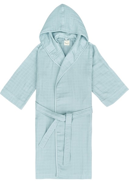 Başak Nakışlı Müslin Bornoz Turkuaz indirimleri