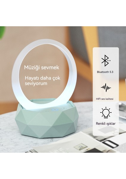 Yaratıcı Renkli Gece Lambası Bluetooth Hoparlör (Yurt Dışından)