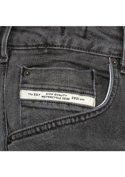 Korumalı Dark Grey Motosiklet Pantolonu MJD5006