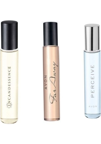 Incandessence Kadın Parfüm Edp 10ml+Perceıve Kadın Parfüm Edp 10ml+Far Away Kadın Parfüm Edp 10ml