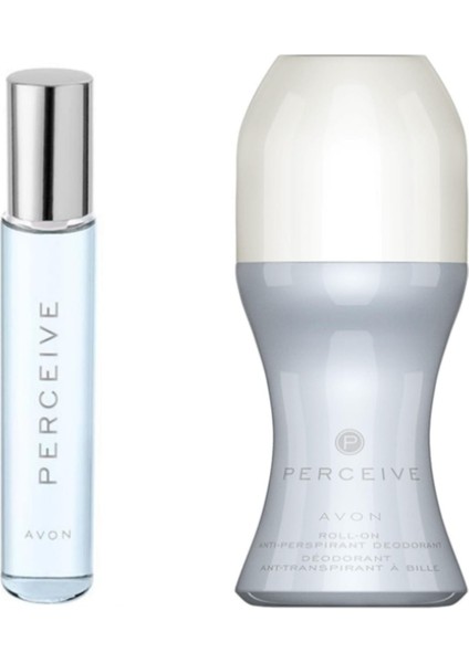 Perceive Kadın Parfüm Edp 10ml + Perceive Antiperspirant Roll-On Deodorant 50ml