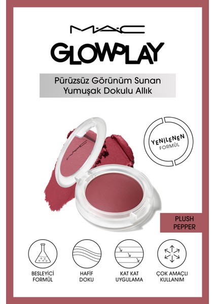 Glow Play Yumuşak Dokulu Kat Kat Uygulanabilen Allık - Plush Pepper 7.3 G