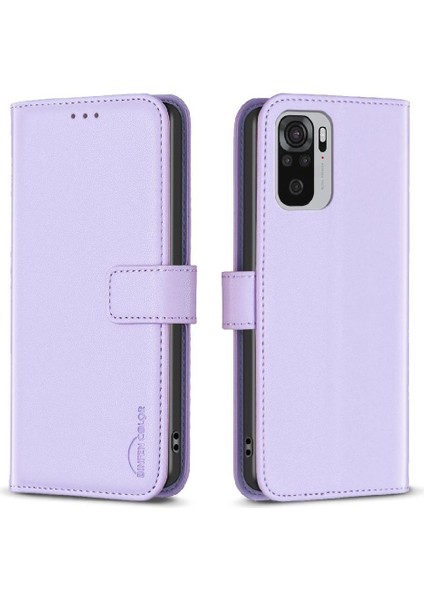 Xiaomi Redmi Not 10 Için Flip Case 4g Cüzdan Iş Çoklu Kart Yuvası Kılıf (Yurt Dışından)