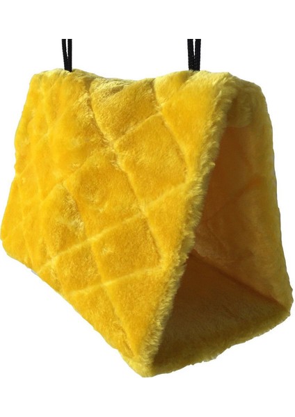 Sarı Stil Yumuşak Peluş Sarılma Mağara Papağan Sallanan Oyuncak Kafes Hamak Evcil Kuş Ranza Yatağı (Yurt Dışından)
