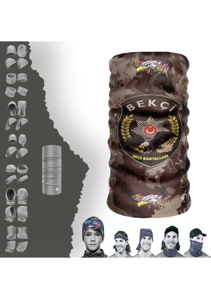 Bekçi Maske Baf Boyunluk Bandana