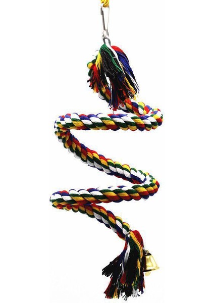 13X13X17CM Tarzı 50 cm Uzun Papağan Kuş Oyuncakları Evcil Kuş Papağan Ayakta Halat Kuş Kafesi Dekorasyon Tırmanma Oyuncakları Papağan Kuş Kafesi Oyuncakları Halat Zil (Yurt Dışından) indirimleri