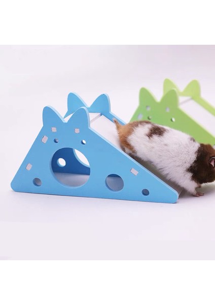 Yeşil B Stili Kuş Kaydırma Oyuncak Hamster Yuva Evi Papağan Kafesi Aksesuarları Tavşan Ahşap Mağara Kaydıraklı Oyuncak Küçük Evcil Hayvan Malzemeleri (Yurt Dışından)