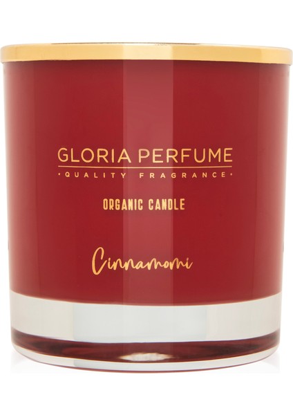 Gloria Perfume Cinnamomi Kokulu Mum - Kırmızı - 220 gr