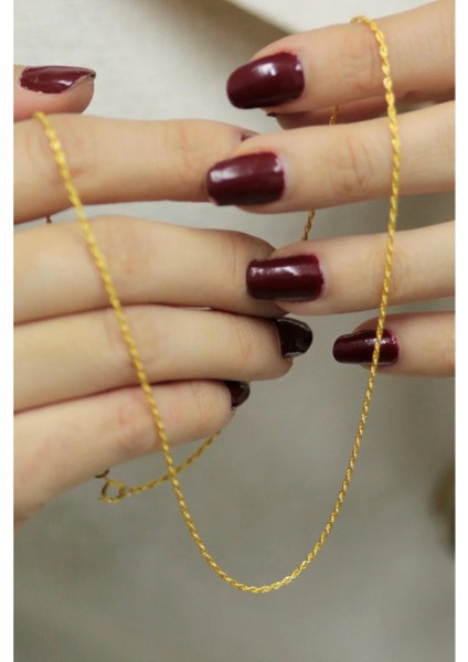 14 Ayar Ince Altın Burgu Halat Zincir Kolye fırsatları