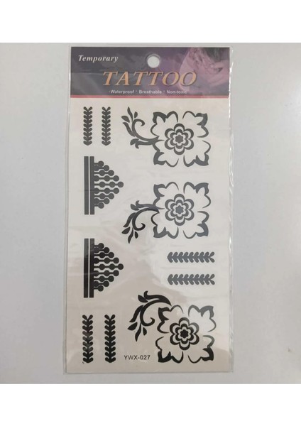 Gigigiyim Çiçek ve Geometrik Desen Geçici Dövme