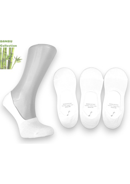 3'lü Kaydırmaz Topuklu Dikişsiz Bambu Babet Çorap Unisex