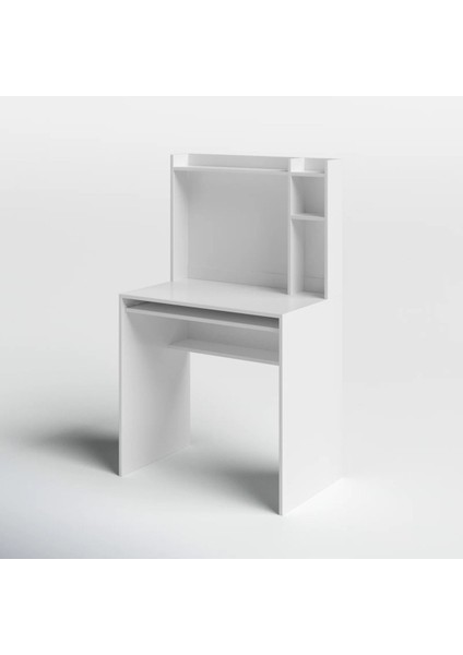 %100 Mdf Çalışma Masası, Bilgisayar Masası, Kitaplıklı Çalışma Masası, Beyaz Ders Çalışma Masası