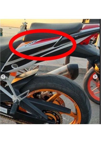 Honda Cbr250R 2014-2017 Sol Arka Sele Altı Kuyruk Grenajı Etiketi Amblemi Sticker Repsol A fiyatları