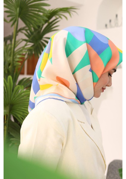 Twill Ipek Eşarp - 11408-32 Bebe Mavisi