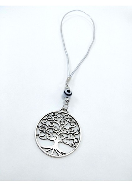 Metal Nazar Boncuğu Hayat Ağacı Siyah Beyaz Nazar Boncuklu Araba Dikiz Ayna Süsü Hediyelik Aksesuar fırsatları