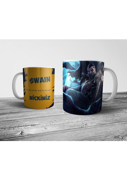 League Of Legends (Lol) Swain Kişiye Özel Isimli Kupa Bardak fiyatları