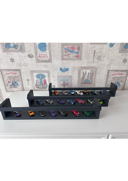 Montessori Çocuk Odası Duvar Rafı, Eğitici Ahşap Kitaplık Rafı, Oyuncak Dolabı, 3'lü Set, 60CM