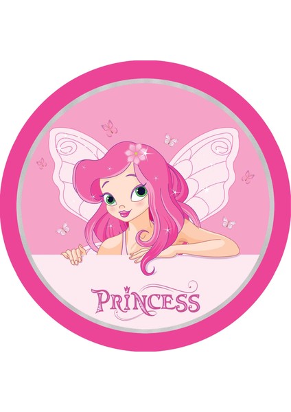 Princess Model Çocuk Odası Halısı / 90 x 90 cm