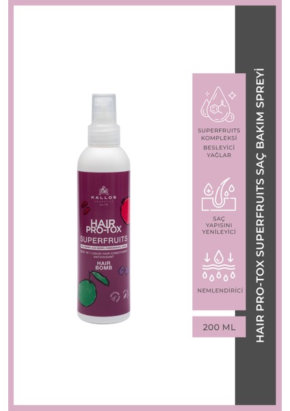 Hair Pro-Tox Superfruits Saç Bakım Spreyi 200 ml fiyatları