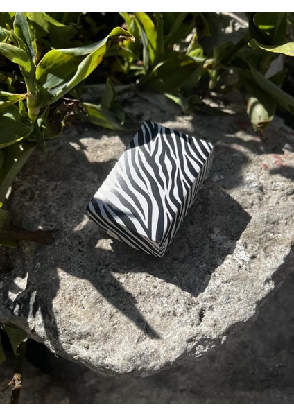 6X4X3 Zebra Desenli Yüzüklük Takı Kutusu [demonte Süngerli 25ADET]